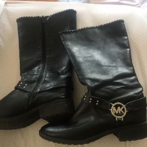 Girls Michael Kors leather boots sz 5